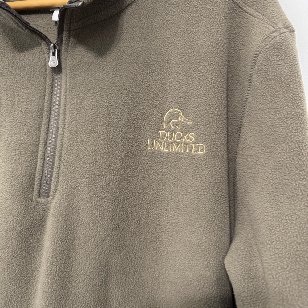 Ducks 🦆 Unlimited Men's Pullover Fleece Sweater Size: XL - Picture 3 of 8